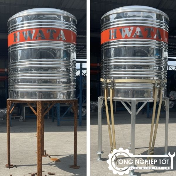 Cố định bồn nước sai kỹ thuật